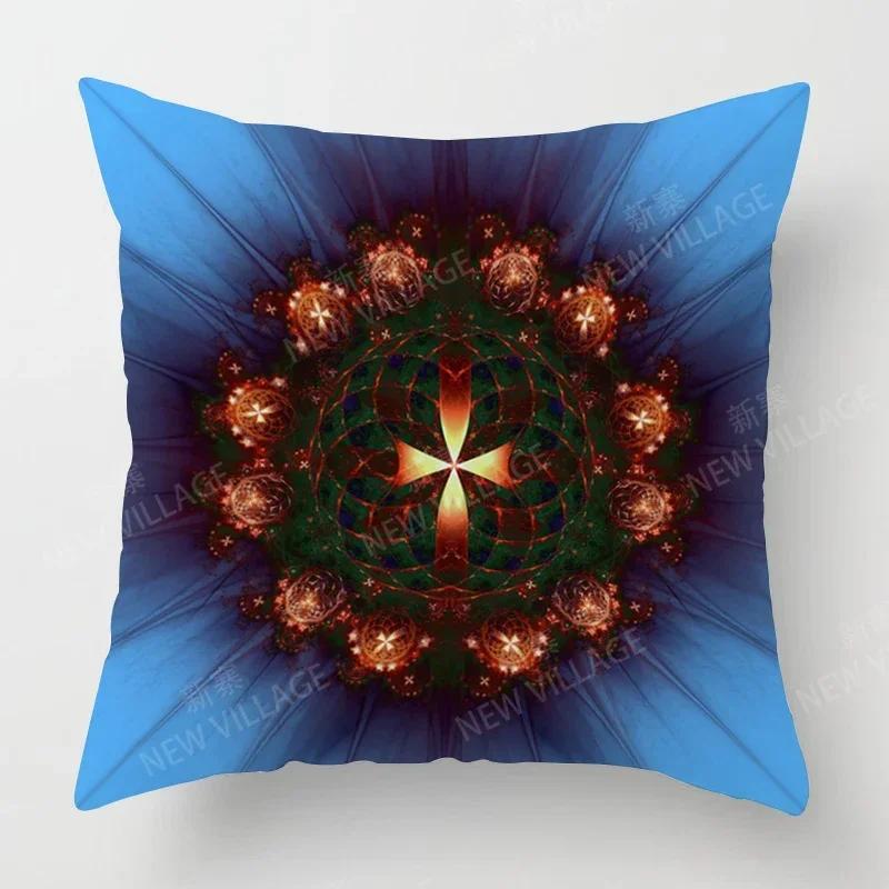 Fall Home Decor Autumn Living Room Throw Pillow Cover Sofa Boho Cushion Cover Mandala