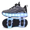 Summer Heely Shoes Girls Mesh Breathable Roller Skates Female Students Four-wheel Rechargeable LED Sports Skates Boys Glowing Sports Shoes