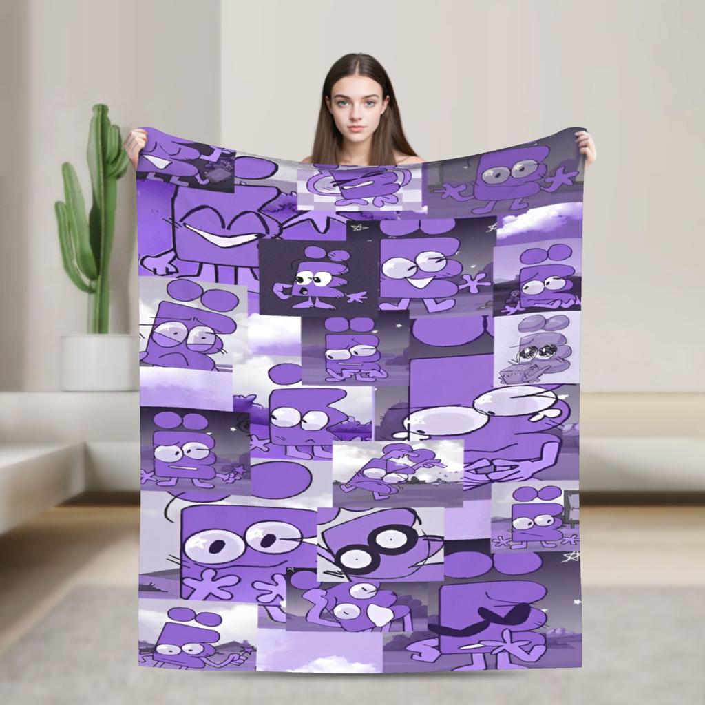 Cartoon Blanket Fleece Bfdi Lightweight Thin Throw Blanket for Bedding Couch Bedspread