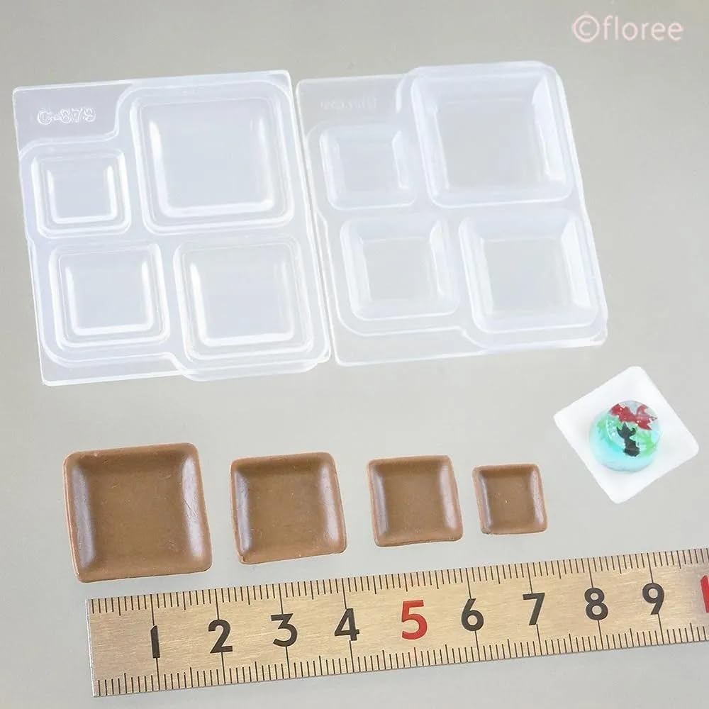 Kameshima Shoten Soft Mold Square Plate Hobby Tool Double-sided (Square) C-879