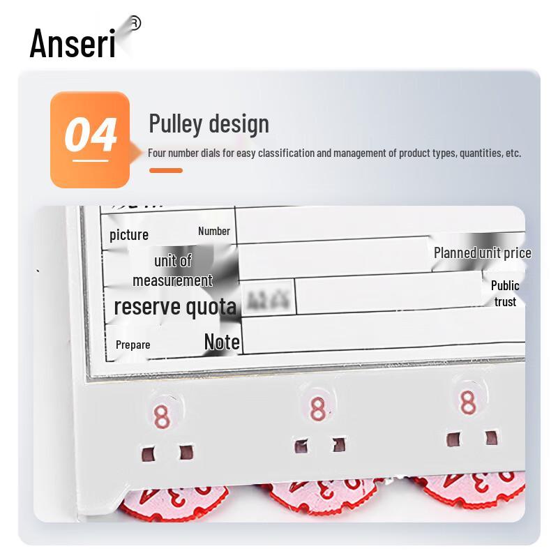 Ansellary 88x100mm Magnetic Warehouse Shelf Labels (10-Pack)