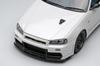 Make Up EIDOLON Scale BUILT BY LEGENDS Skyline Shiranami White Finished Model EM681A 1/43 Mine's GT-R (BNR34)