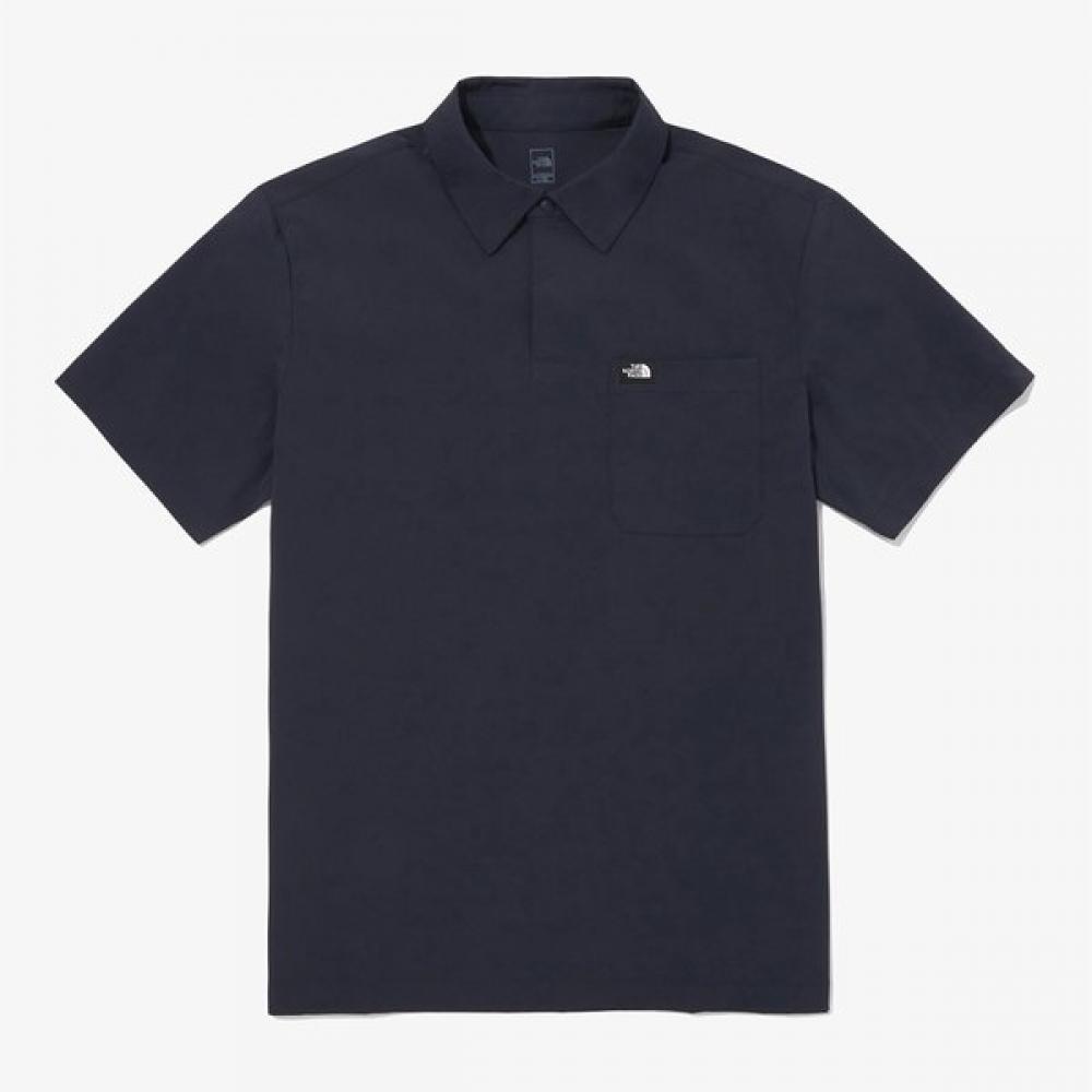 

The North Face Men S All Round Ex Short Sleeve Polo Nt7pq05b INK/090