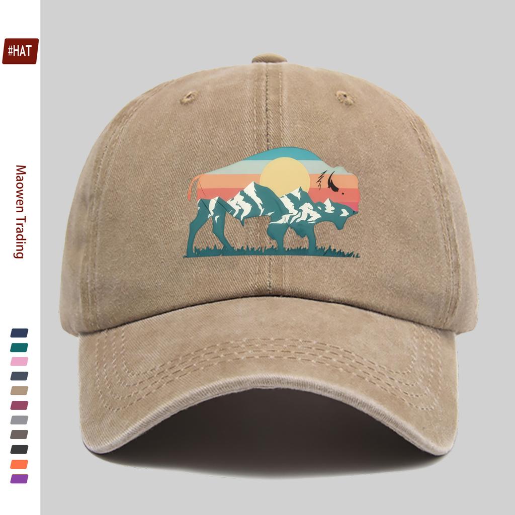 pc Fashionable Street Casual Sports Printed Baseball Cap Travel Leisure Design Sun Hat Comfortable Lightweight Trucker Decor
