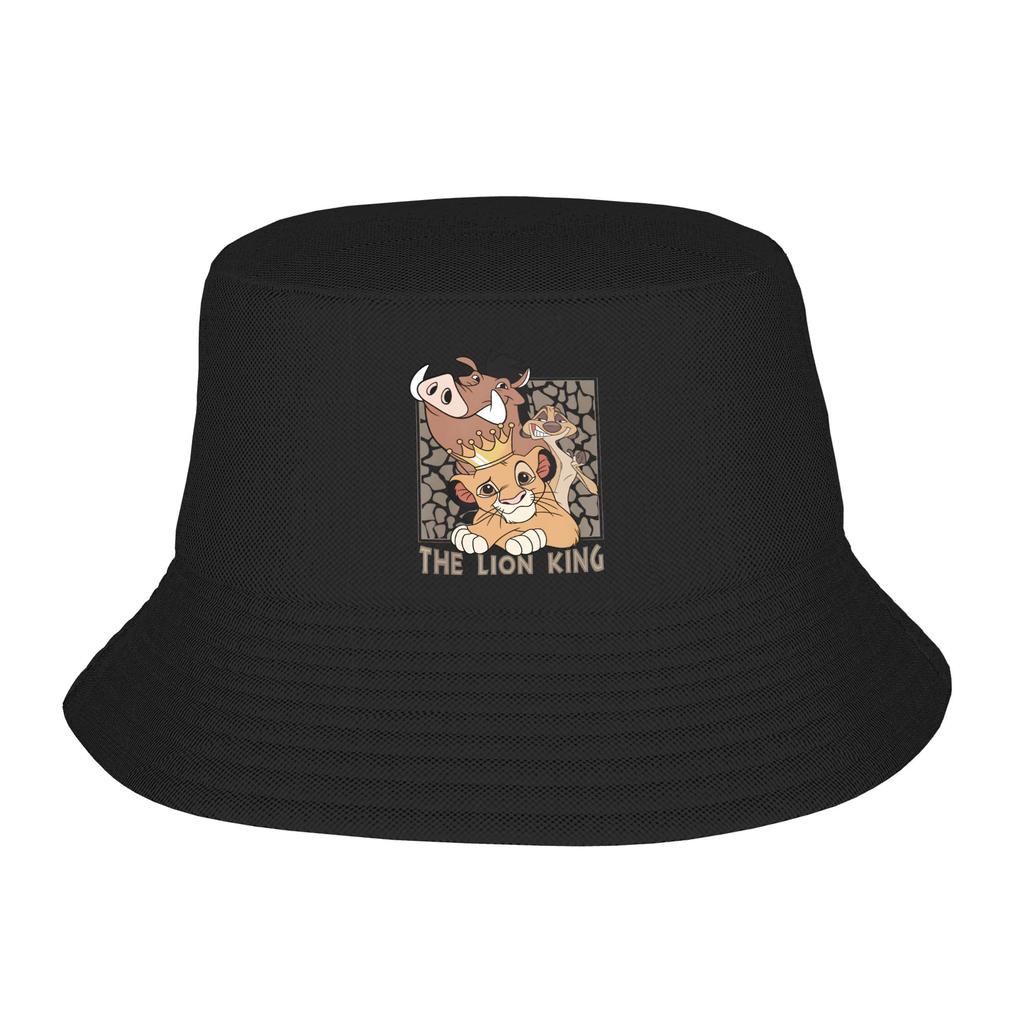 Unisex The Lion King Bucket Hat Breathable Fisherman Hats Summer Korean Beach Travel Caps Harajuku Design Visor Hat