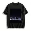Cyberpunk Cool Armed Female Warrior Silhouette Print T-shirt Dark Style Street Trend Loose Top Pure Cotton T-shirt