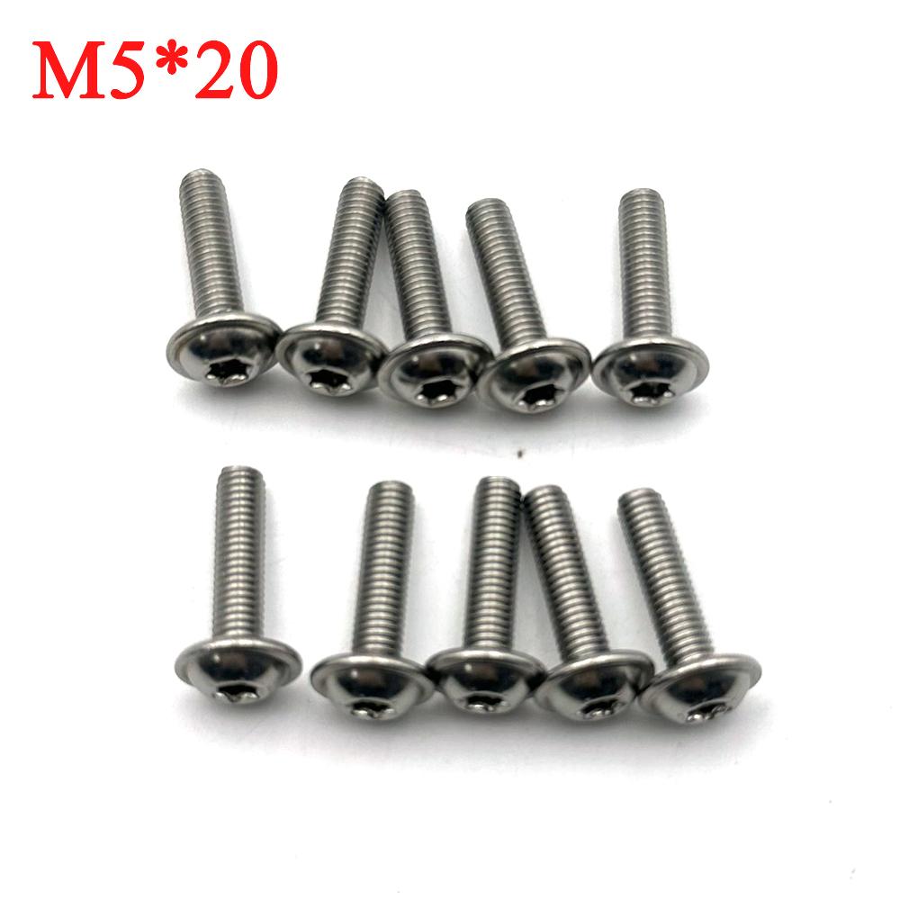 For BMW R1200GS R1200RT R1100GS S1000RR F650GS K1600GT F800GS R1100RS/RT R1150RT HP2 Motorcycle Shell Stainless Steel Screws