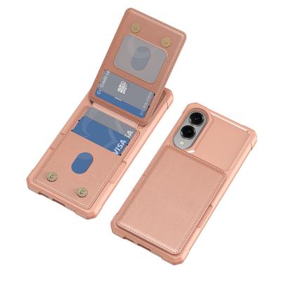 Capa Carteira Porta Cartões Capa de Celular para Galaxy S25 Edge S24 FE S23 Ultra S22 S21 Plus A56 A36 A26 A16 A06 A55 A35 A25 A15 5G