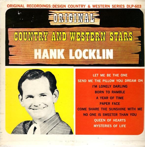 

LP Record HANK LOCKLIN - Hank Locklin DLP603 Design Records US Country Used