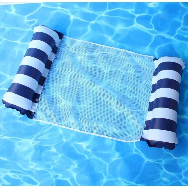 Double Person Swimming Float Water Hammock Foldable Comfortable Inflatable Water Toy Lovers Pool Beach Summer Swimming Water Toy