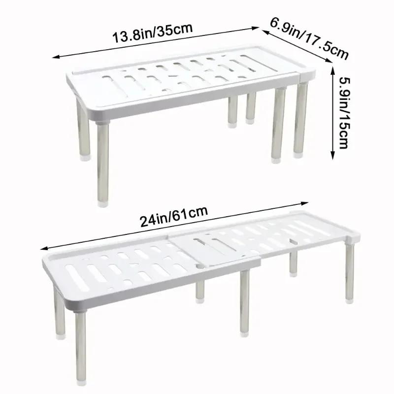 Scalable Shelf 1 Piece Multifunctional Storage Rack Organizer of Household Items Seasoning Bottle
