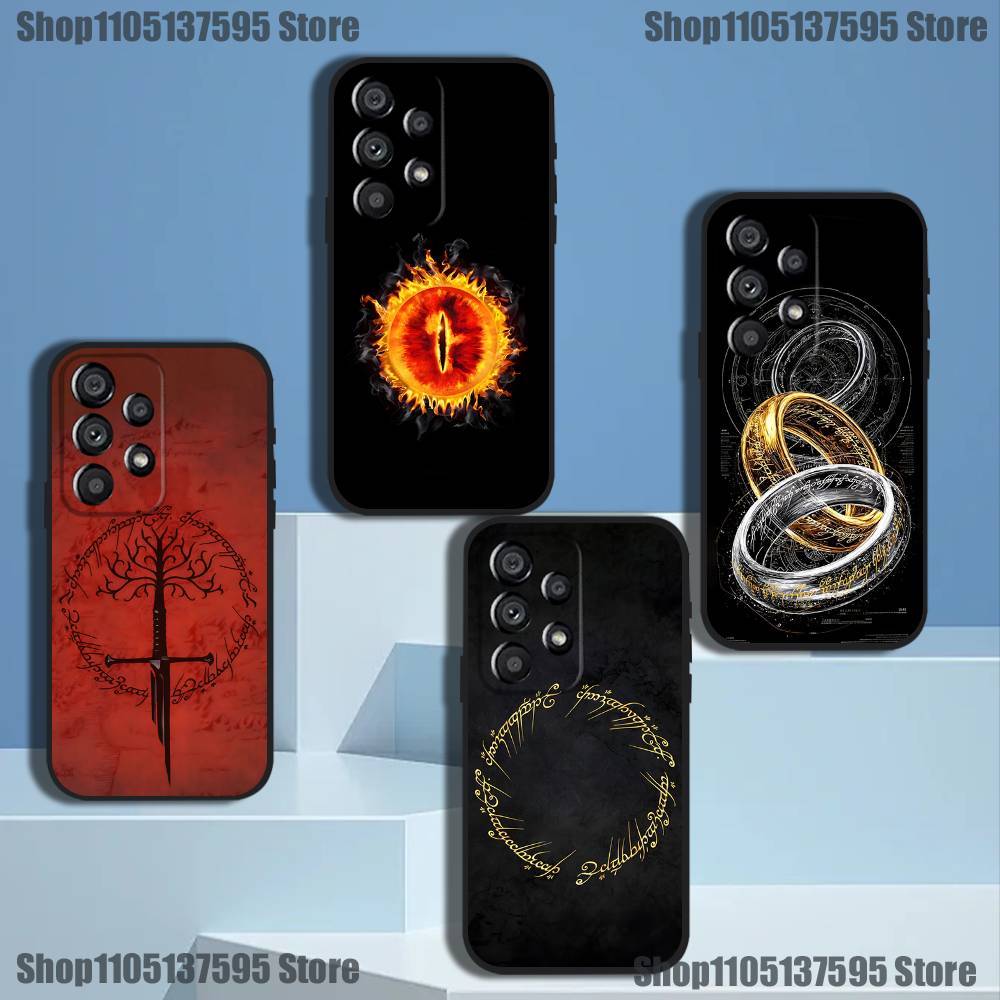 The Lord of the R-Rings Phone Case For Samsung Galaxy A20,A21s,A22,A31,A32,A52,A53,A72,73,A80 Soft Black Cover