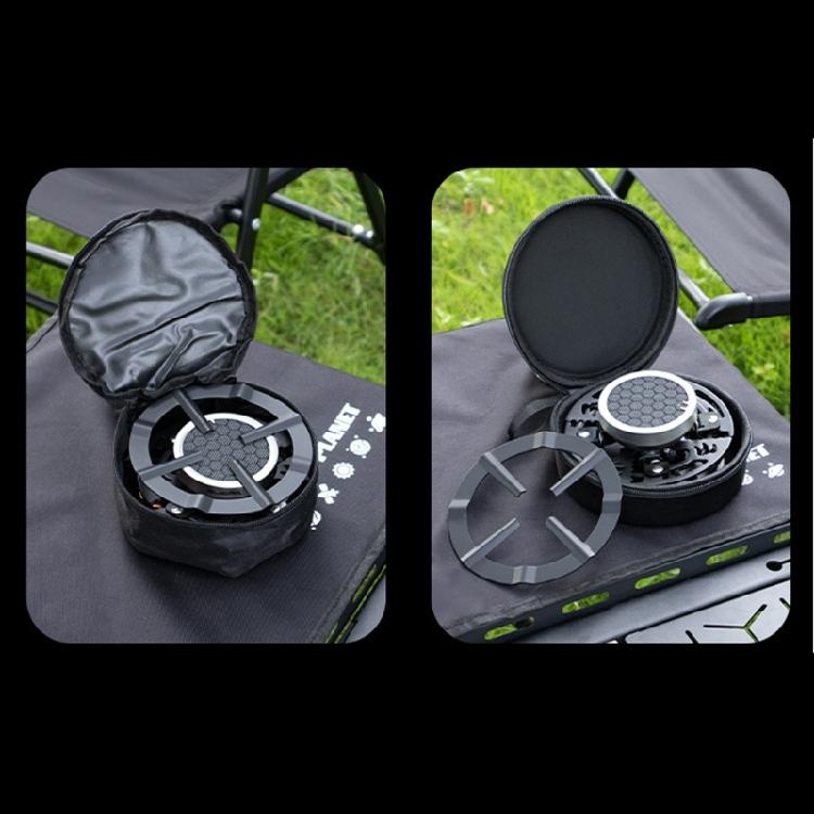 Foldable Camping Cooker  Burners Wind Resistant Flame 4 Leg Stability Compacts Portable Design for Outdoor Cooking