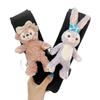 Cute Cartoon Car Seat Belt Shoulder Cover Soft Faux Fur Women Goddess Car Decoration