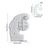 Holiday Resin Craft Mould Christmas Tree Silicone Mould With Snowflake Designs For Festive Decorations