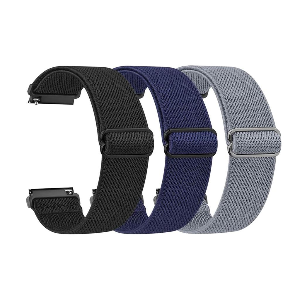 18/20/22mm Adjustable Elastic Nylon Strap for Garmin Venu 4/3/2/Sq 2/Forerunner 255/265/245/955/Vivoactive 4/4S Sports Band