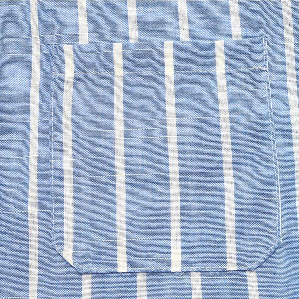 Women's Casual Vacation Style Loose Lapel  Striped Shirt Top