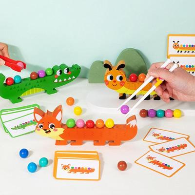 Clip Perlen Zuordnungsspiel Aktivitäten Geburtstagsgeschenke Farbsortierspielzeug für Kleinkinder Jungen Mädchen Kinder 3 4 5 Jahre alt