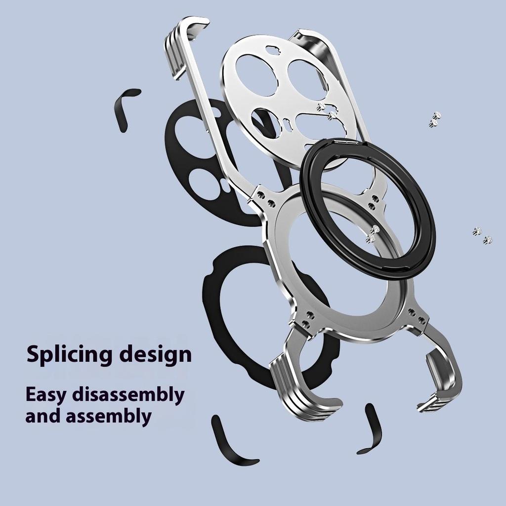 For Xiaomi 15 Ultra Case Kickstand Metal Bumper Magnetic Phone Cover