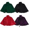 Victorian Cosplay Velvet Cape Vintage Steampunk Shawl New Women's Shawl Coat  Halloween Party