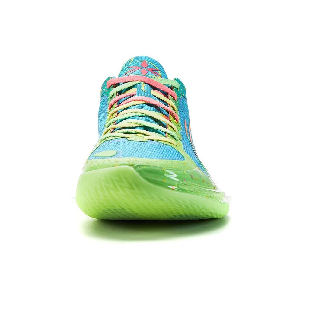 Li Ning Liren 4 V2 Low top Performance Basketball Shoes Men's Blue Green ABAU059-1