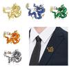 Elegant Dragon Brooches Dress Accessory Dragon Brooch Pin Alloy Texture Perfect for Matching Women Stylish Outfit