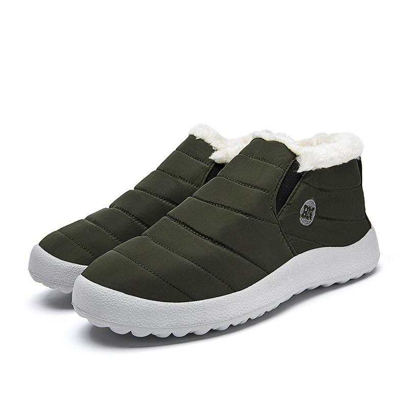 Shoes, Men and Women Winter Warm Cotton Shoes, Soft Sole Snow Boots EVA Light Sole 35-47 Large Size Men and Women
