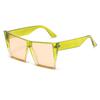 New Oversized Square Sunglasses Women's Fashion Jelly Color Sun Glasses Women Gradient Lens Eyewear UV400
