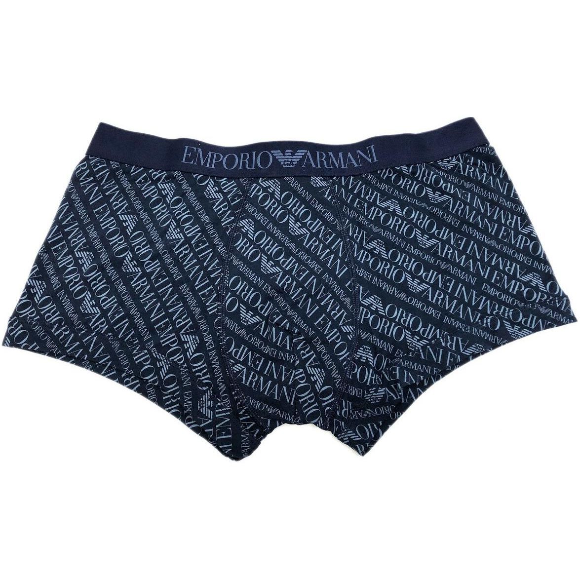 Emporio Armani Logo Letter Print Boxer Briefs Men underwear Navy-Blue 111389-2F506-16036 S