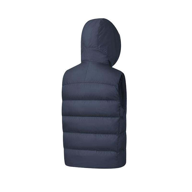 FILA Fleece Hooded Down Vest Men vest Royal-Blue A51M543901FNV