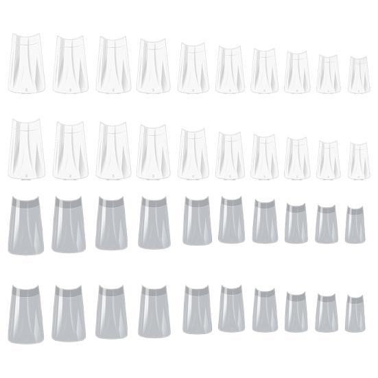 500Pcs DIY Plastic Creative Long Lasting Duck Fake Nails Extension Tips Nail Tips