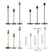 Iron Candle Holders Set 3Pieces French Type Elegant Candle Stands for Creative Inviting Space Decoration Elegant