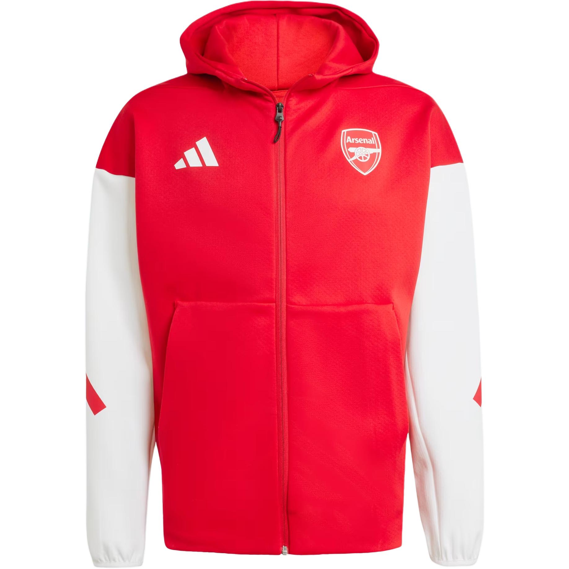 Adidas Color Block Hooded Zip-Up Drop