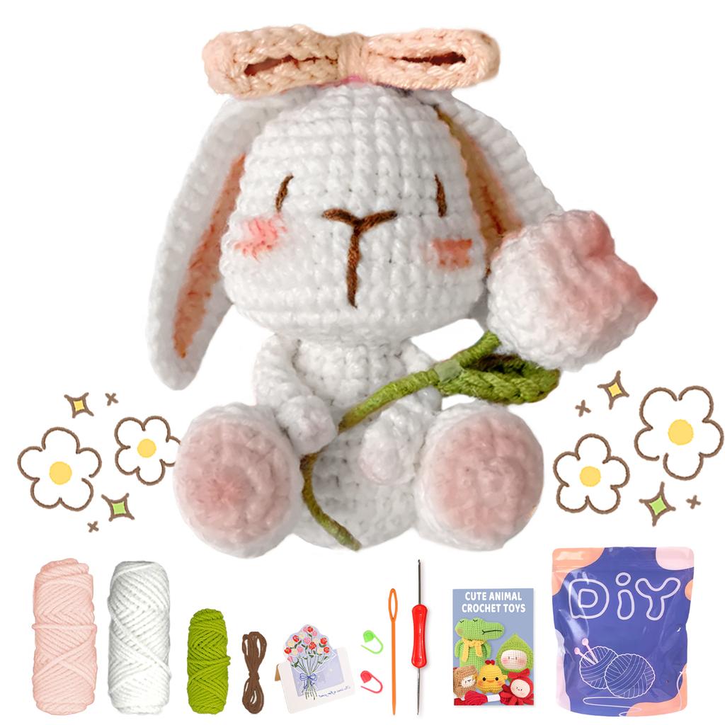 Kit da uncinetto Animal sery per principianti Set iniziale all'uncinetto, Kit da uncinetto fai-da-te per principianti, Kit per uncinetto e maglia passo dopo passo