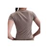 Nike Odzież sportowa Chill Knit Wygodna Modna Wszechstronna Jednolity kolor Paski Krótki rękaw Regularny T-shirt Damskie Topy Kolor norek Brązowy HF9525-233