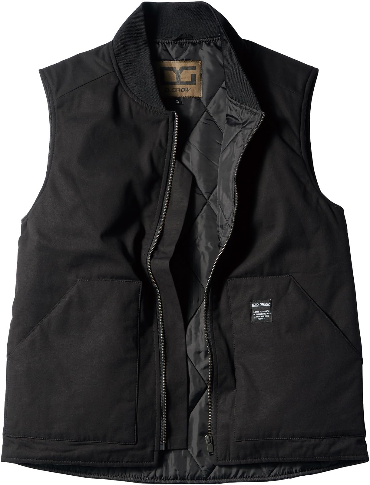 

[Musashino Uniform] Kurodarma Cold-Weather Vest DG505 D.GROW Fall/Winter Workwear (49-Black LL)