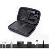 2,5 Zoll HDD Box Tasche Hülle Tragbare Festplatten Tasche für Externe Tragbare HDD Box Hülle Kabel Aufbewahrungstasche Schutz Schwarz/Blau