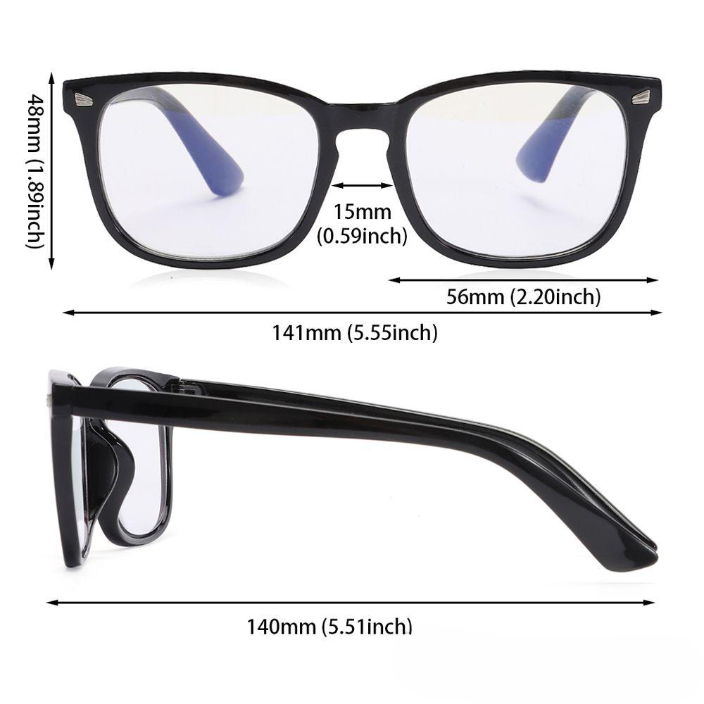 Square Multifocal Progressive Reading Glasses  Women Fashion Anti Blue With Diopters Anti-glare Computer Eyeglasses