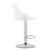 Kast Stool - White Eco-Leather/Chrome Base X 2