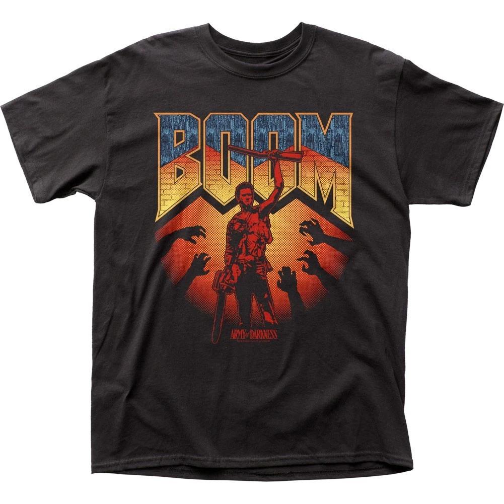Army Of Darkness Boom Mens T T-Shirt Classic Pop Culture Movie Tee New Black XL