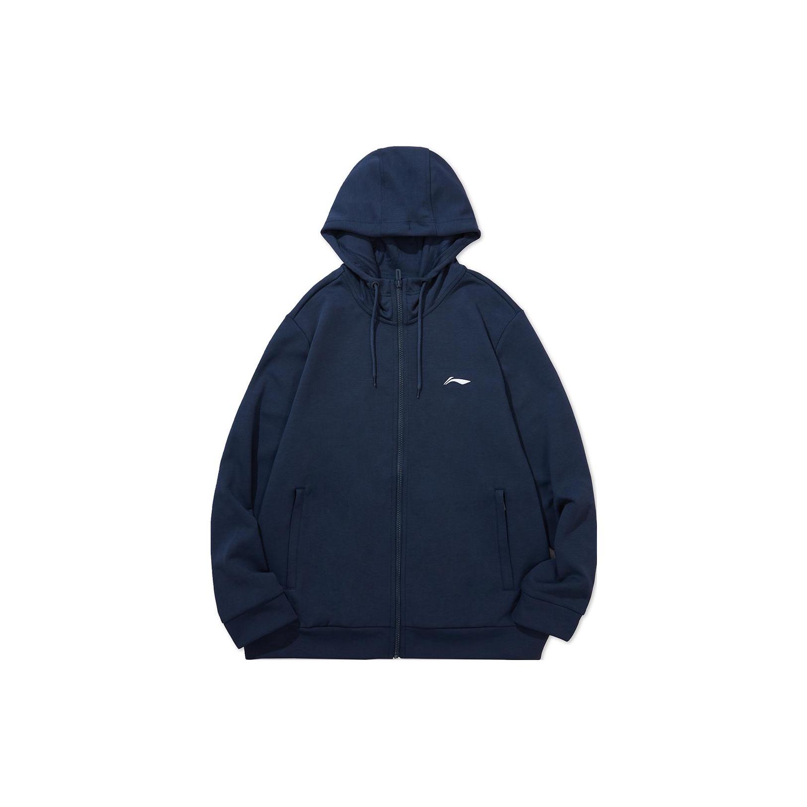 Куртки и пальто мужские из коллекции бадминтона Li Ning, темно-синие, AWDTD73-3 5XL