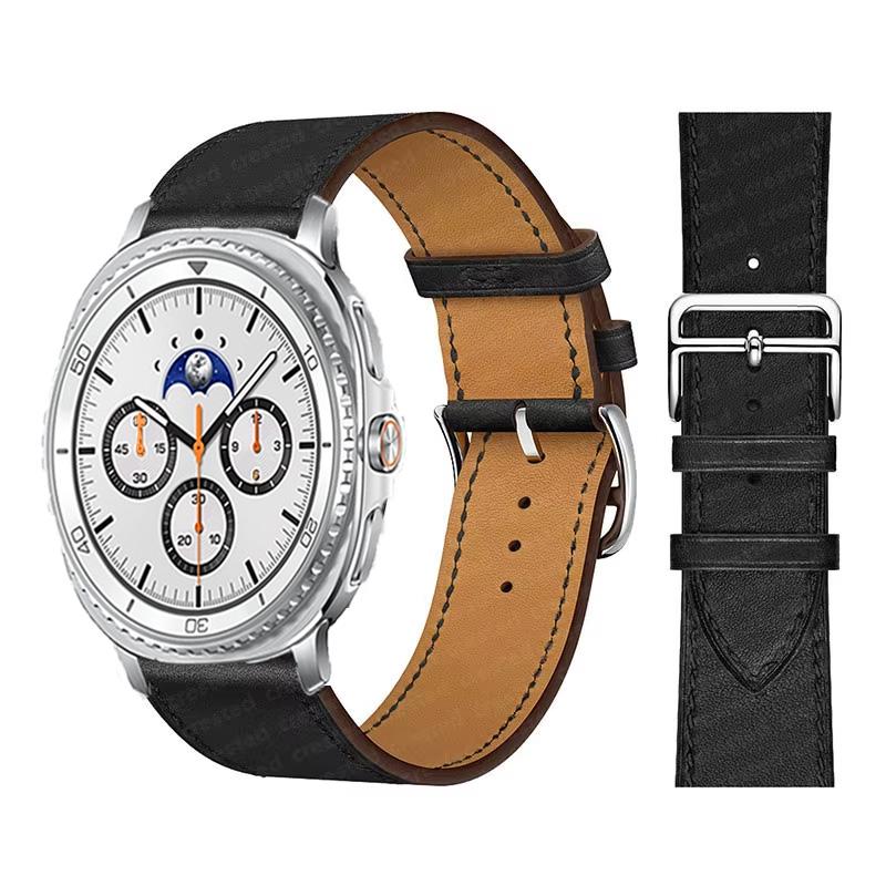 Band for Samsung Galaxy Watch 8/8 Classic/Ultra 2026 47mm 44mm 40mm 46mm Leather Wrist Belt Correa Bracelet Galaxy watch 8 Strap
