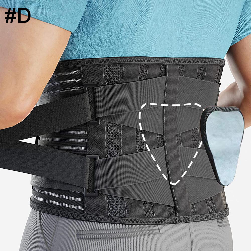 Sports Back Bracket, Relief Waist Support Belt for Lower Back, Worklumbar Support Belt with 4 Ischiatric Agents
