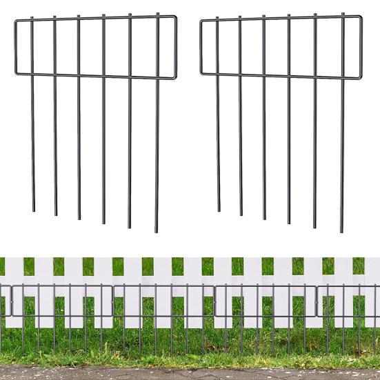 

6 шт. садовый забор, нержавеющие панели для забора, простая установка, барьерный забор для защиты от животных для фермерского двора на открытом воздухе