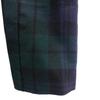 Mackintosh Check Long Sleeve Stainless Collar Coat 34 Green X Blue Women Used