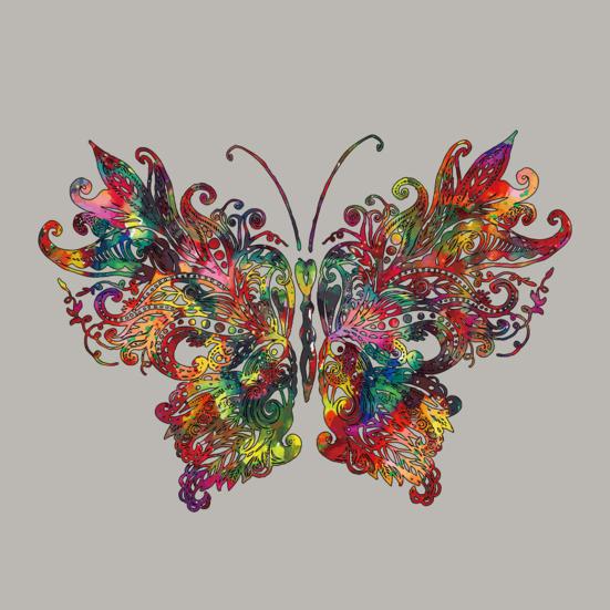 Heat Transfer Decal Washable DIY Easy To Use Butterfly Pattern Thermo Stickers Clothing Patch Applique Sewing Tool