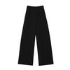 FAESSLIN Minimalist Black Loose Wide-Leg Pants for Women