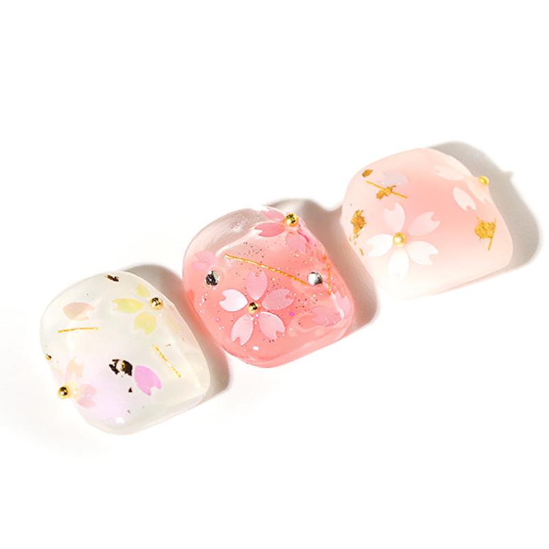 1Jar Cute Sakura Petals Sequins For Nail Colorful Floral Leaves Mixed Nail Art Glitter Beads Nail Art 3D Flakes