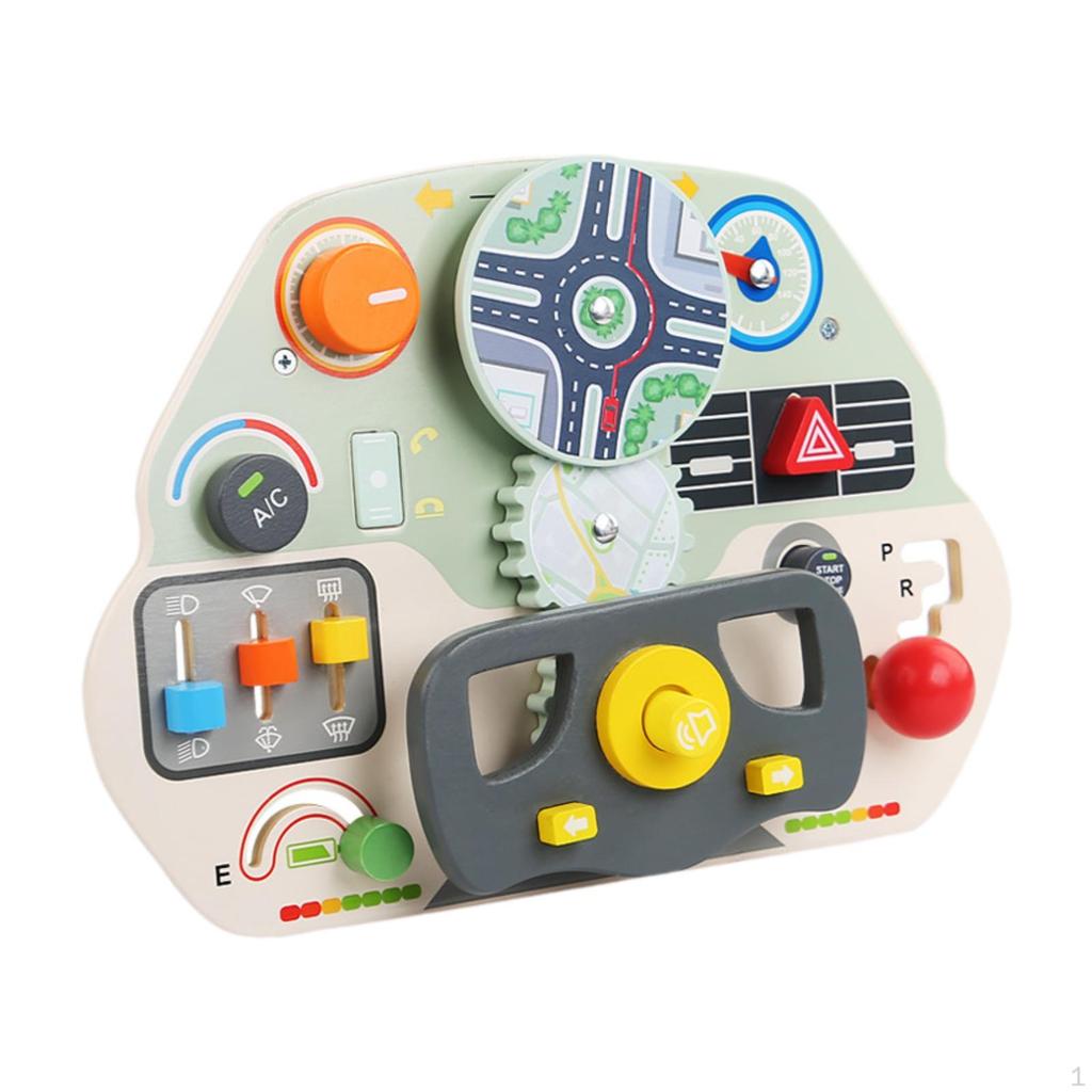 Busy Board for Toddlers,Preschool Learning Activities,Fine Activity Motor Skills,Wooden Sensory