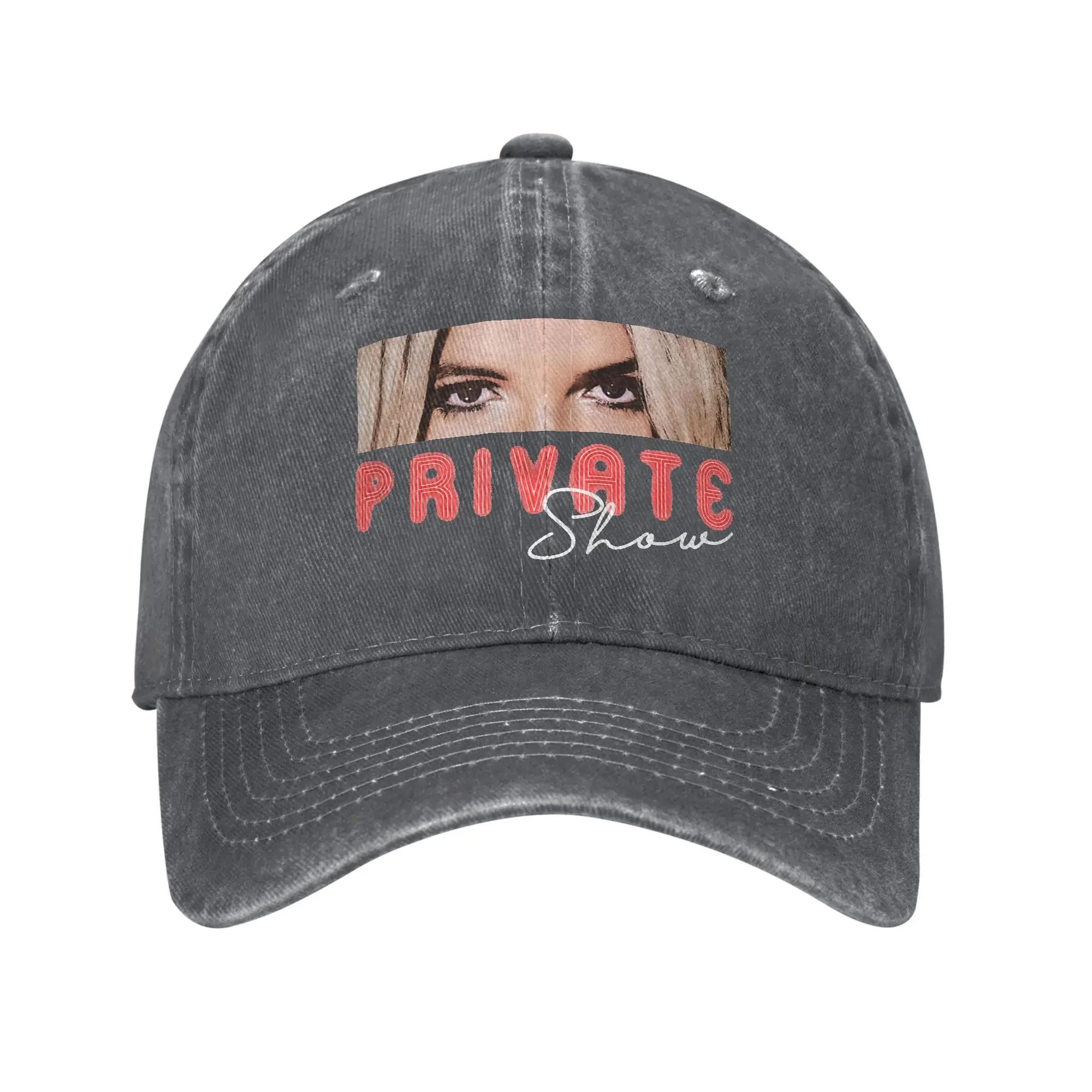 

Britney Private Show Spears Baseball Cap Retro Distressed Cotton Singer Hip Hop Sun Cap Outdoor Workouts Unstructured Soft Hats Adjustable